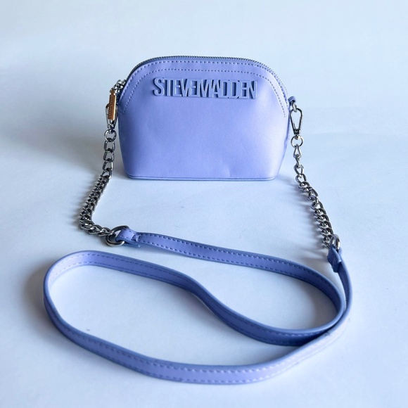Steve Madden Lavender Polyurethane Leather Small Crossbody Shoulder Bag - Picture 1 of 11